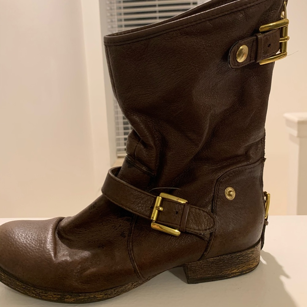Steve Madden Moto Leather Boots
